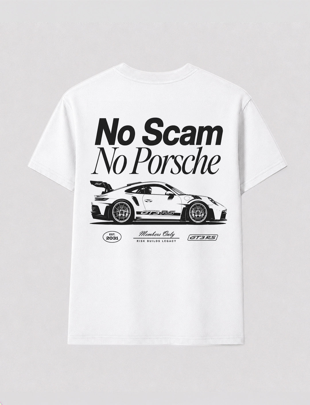 T-shirt -  No Scam no Porsche