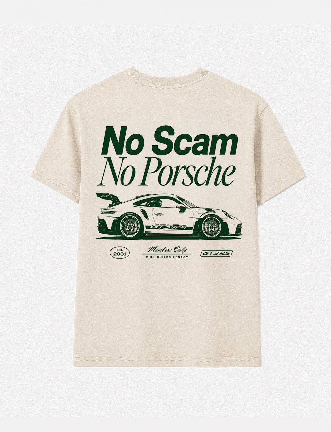 T-shirt -  No Scam no Porsche