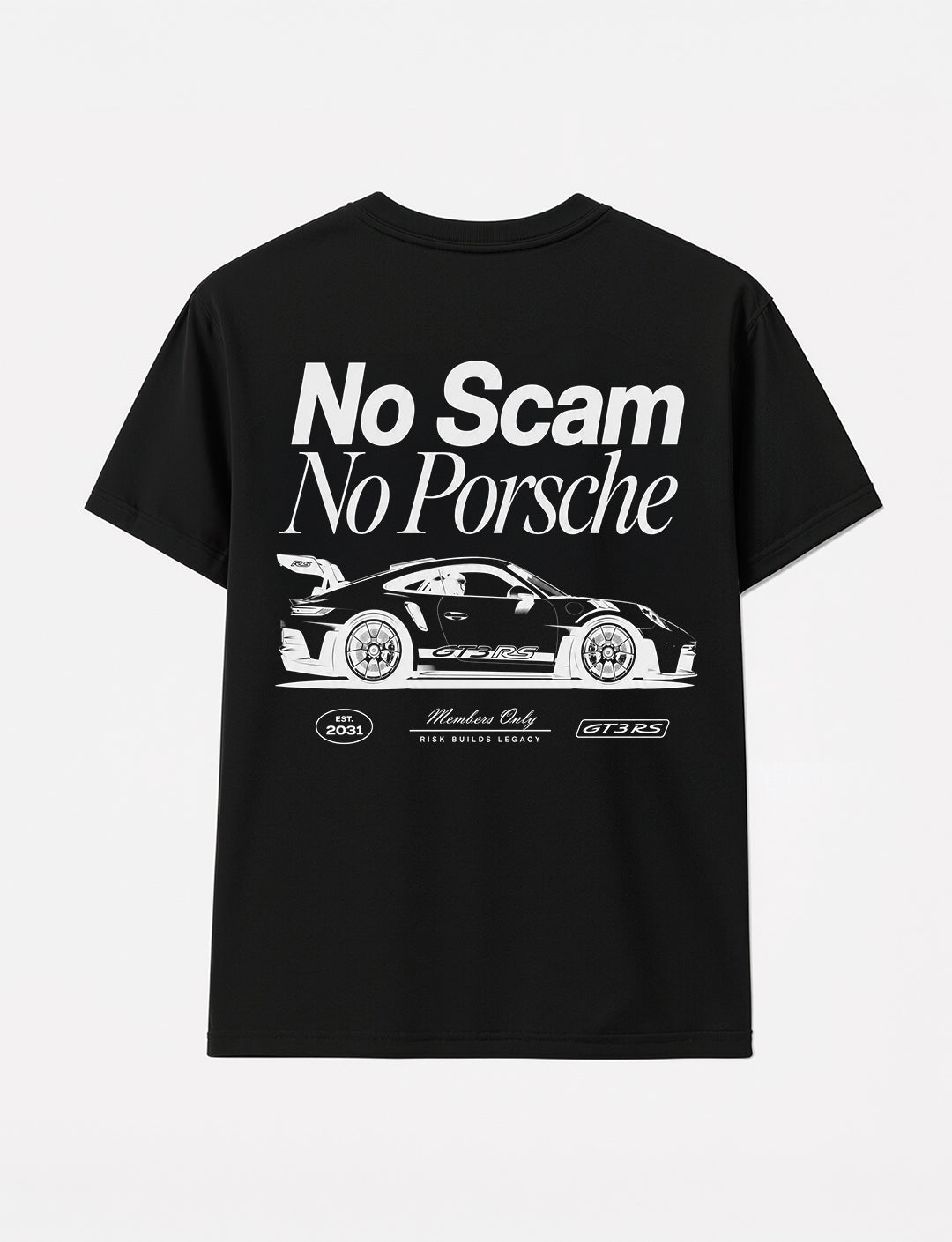 T-shirt -  No Scam no Porsche